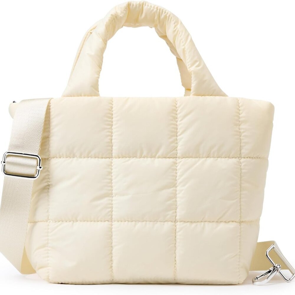 Chic Lightweight Nylon Handbag - Versatile Puffer… - image 1
